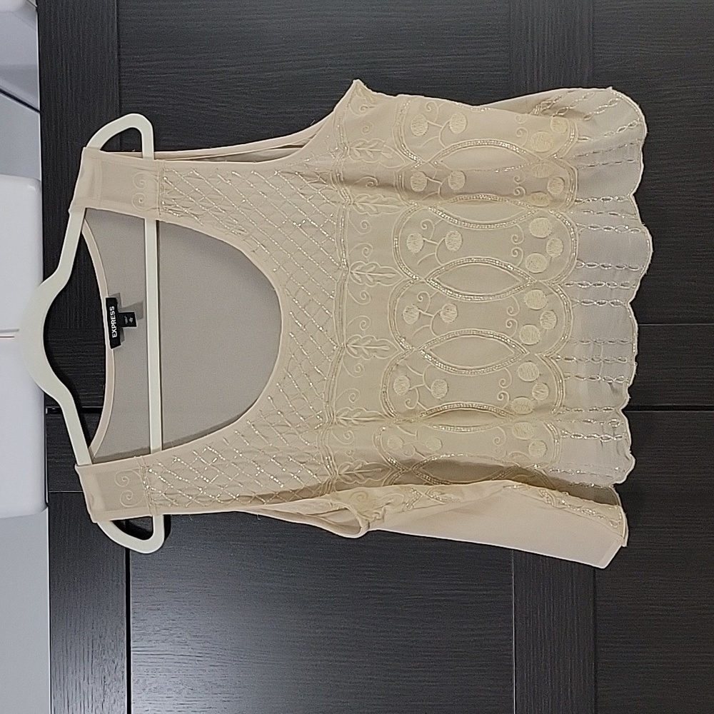 Express sheer cropped tank